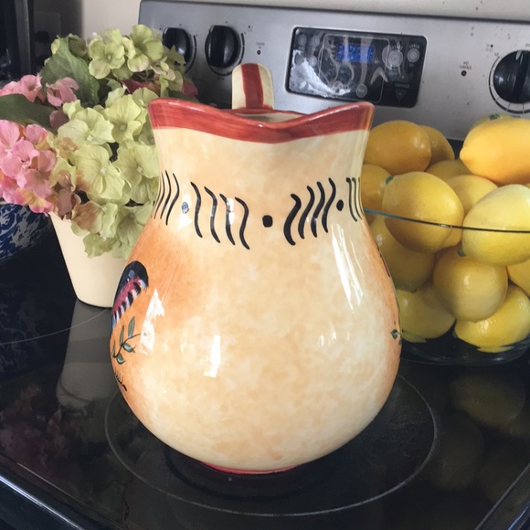 Country Kitchen Ceramic Rooster Pitcher / Milk Jug - Picture 8 of 11